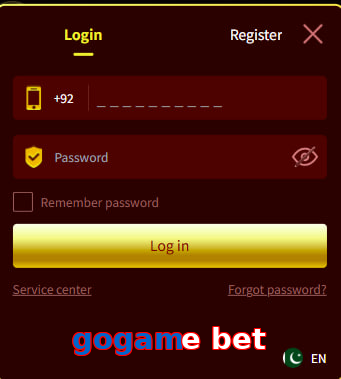Gogame Bet login preview